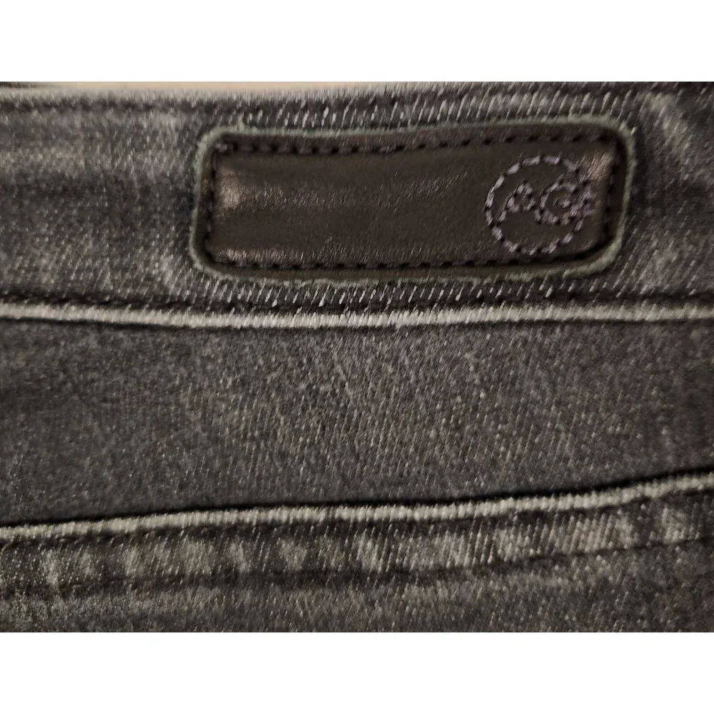 AG Adriano Goldschmied Jeans The Stevie Slim Straight Leg Jean Black 27R 30x30‎